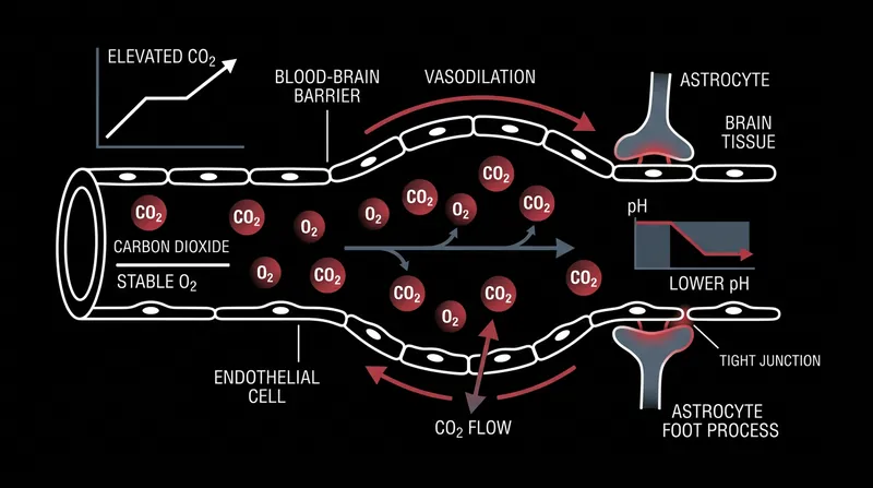 Elevated carbon dioxide acts as a direct toxicant, altering blood chemistry and diverting metabolic resources.