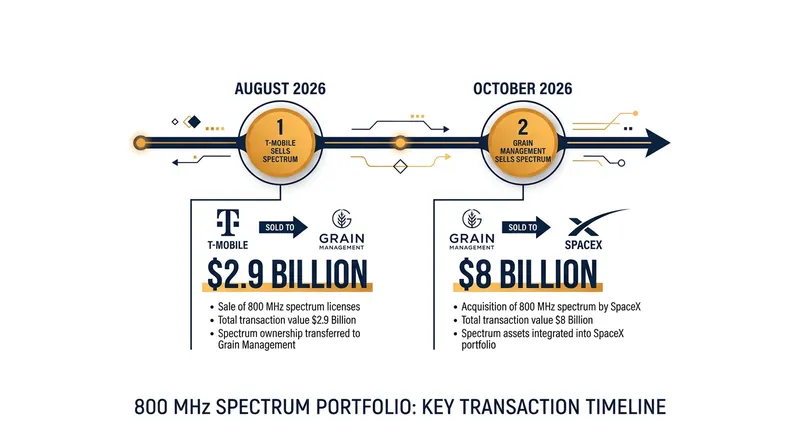 The 800 MHz portfolio changed hands twice in two months, nearly tripling in cash value.