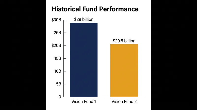 SoftBank's previous massive capital pools, Vision Fund 1 and Vision Fund 2, have generated $29 billion and $20.5 billion in gains, respectively.