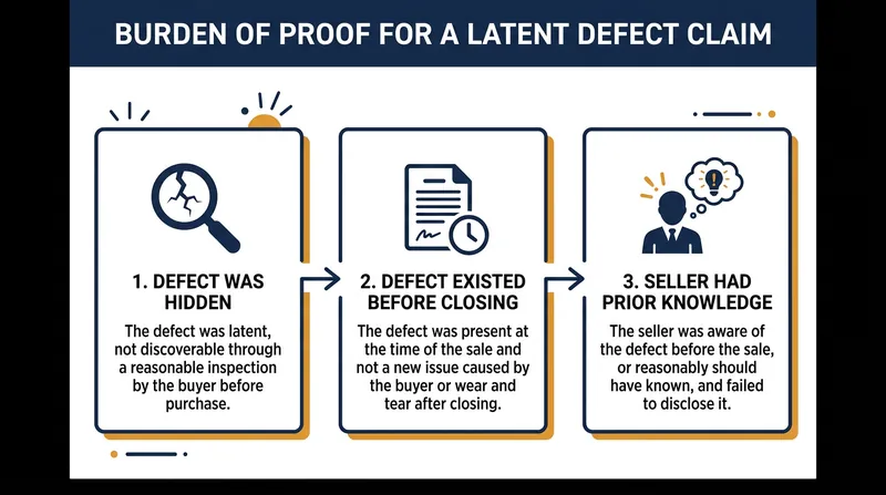 Buyers face a steep burden of proof when pursuing a post-sale property claim.