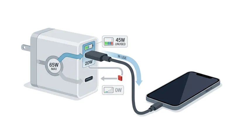 Fixed-port chargers avoid the disconnection delay but waste significant power capacity.