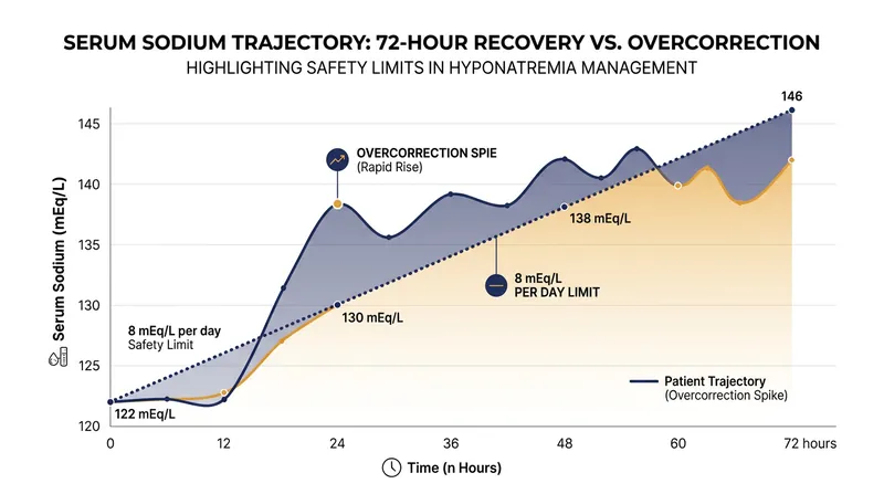 Physicians often have to administer desmopressin and free water to pull sodium levels back under the 8 mEq/L daily limit.