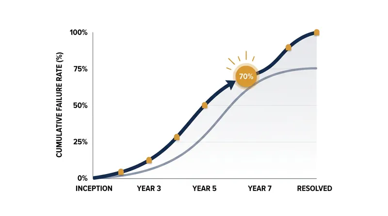 The majority of joint ventures fail, making pre-negotiated exit mechanisms essential.