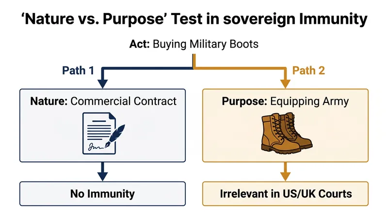 The nature of a transaction, rather than its ultimate public purpose, determines whether a state retains immunity.