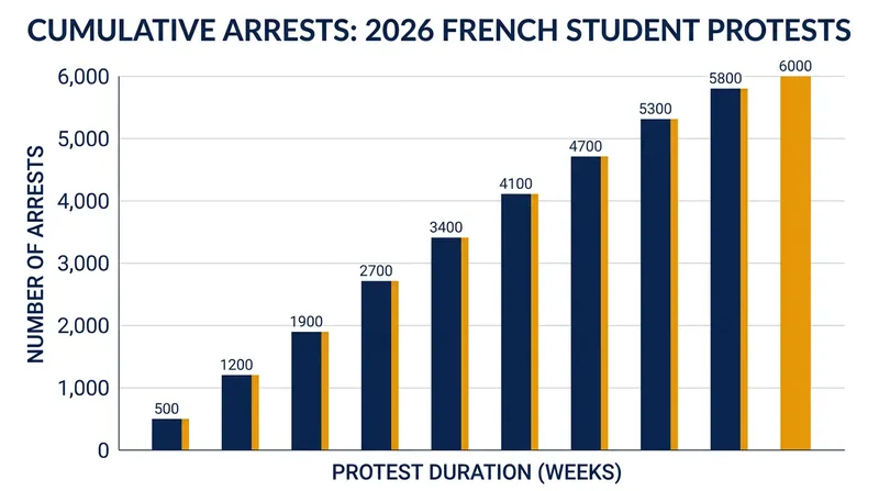 The number of arrests has surpassed 6,000 as police deploy aggressive crowd-control tactics.