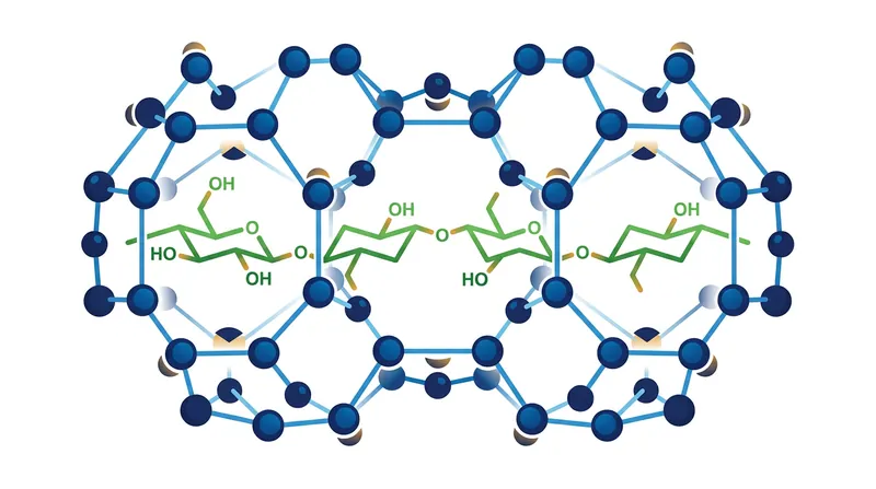 At room temperature, organized cages of water molecules keep the polymer chains separated and soluble.