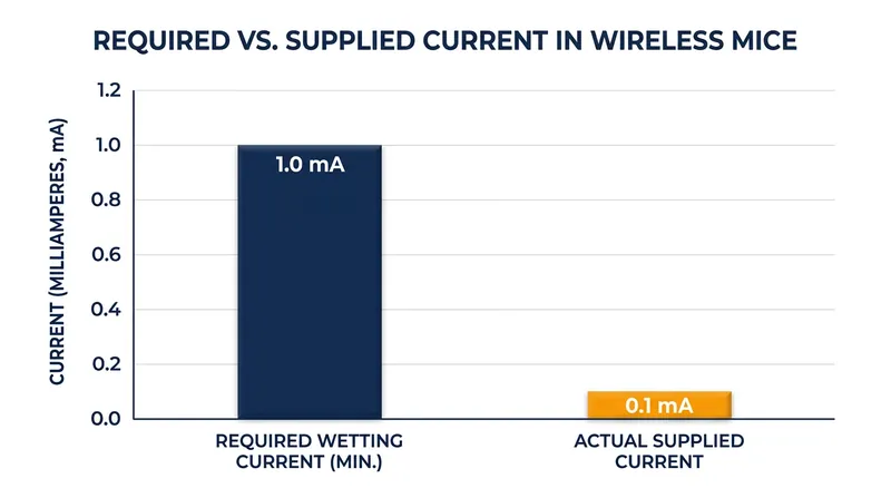 Modern wireless microcontrollers supply a fraction of the current mechanical switches require to stay clean.