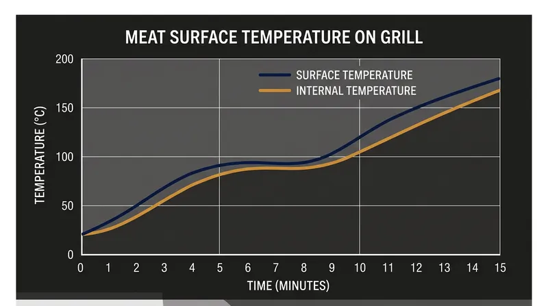 Surface moisture must vaporize completely before the meat can reach the temperatures required for browning.