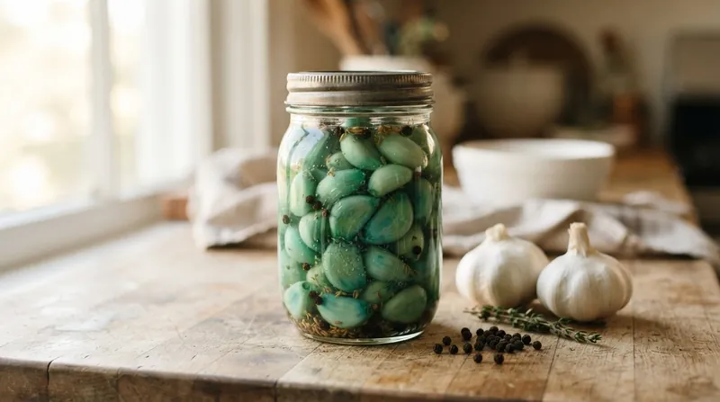 Illustration: In Chinese cuisine, the greening of Laba garlic is intentionally triggered for the Spring Festival.