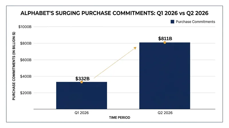 Alphabet's disclosed purchase commitments more than doubled in a single quarter as the company locked in long-term infrastructure and energy agreements.