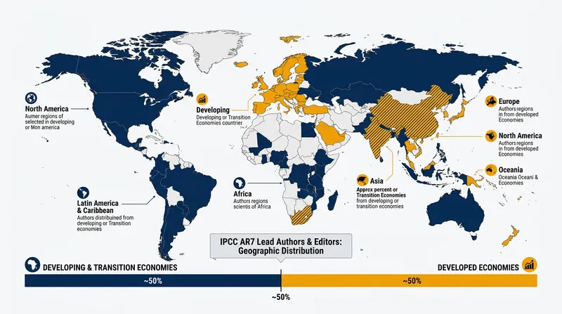 About half of the lead authors and editors chosen for the AR7 cycle come from developing or transition economies.