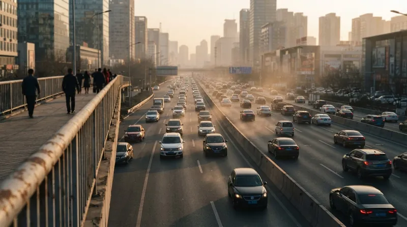 Illustration: The IMF treats the healthcare costs of local air pollution and the economic drag of traffic congestion as implicit subsidies.