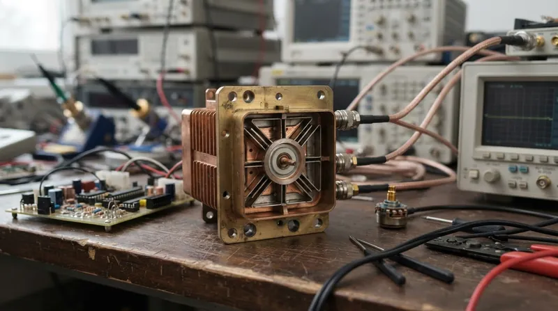 Illustration: The cavity magnetron, originally developed for World War II radar, generates the 2.45 GHz waves used in modern microwave ovens.