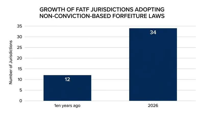 The adoption of non-conviction-based forfeiture mechanisms has expanded rapidly among FATF member jurisdictions.