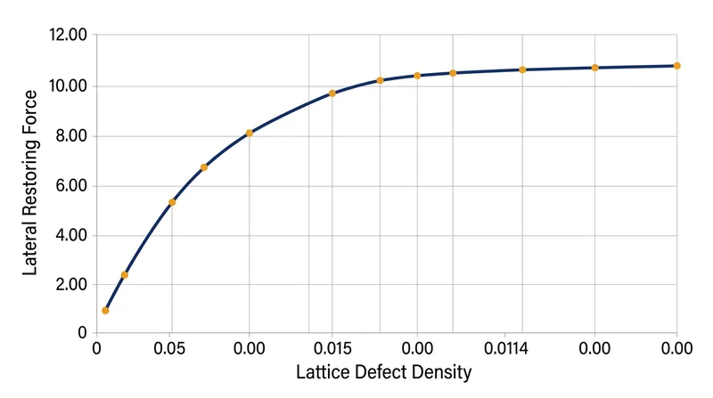 The mechanical stability of a levitating superconductor increases directly with the density of its structural flaws.