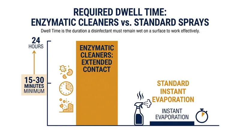 Enzymatic hydrolysis is a biological process that requires sustained moisture and extended dwell time to fully dismantle the crystalline matrix.