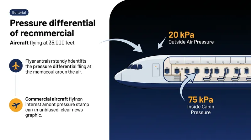 The aircraft's environmental control system maintains a dense internal atmosphere against the near-vacuum of cruising altitude.