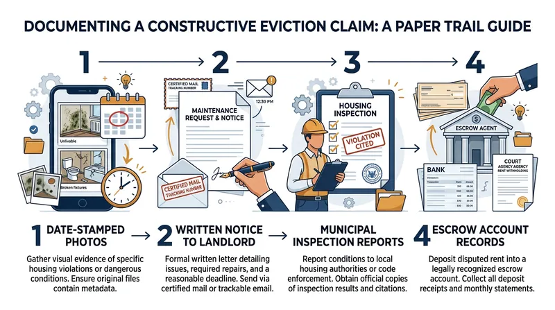 Legal experts advise compiling an exhaustive paper trail before packing a single box.