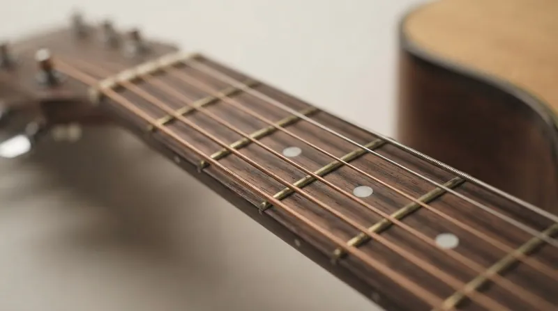 Illustration: Luthiers in the 18th century finalized the six-string tuning to maximize harmonic possibilities.