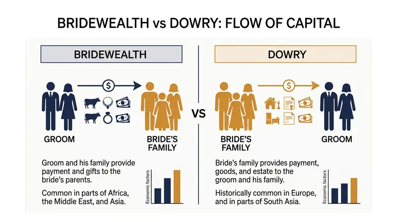 Marriage payments reversed direction when women were priced out of primary agricultural production.