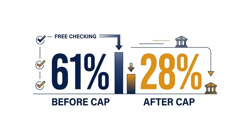 The availability of free checking at major banks plummeted following the implementation of Regulation II.