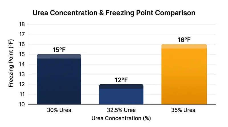 Any deviation from the 32.5 percent standard raises the freezing point and causes the mixture to separate.