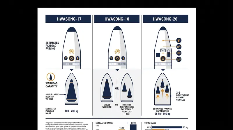The Hwasong-20 features a widened payload fairing designed to accommodate a post-boost vehicle for multiple warheads.