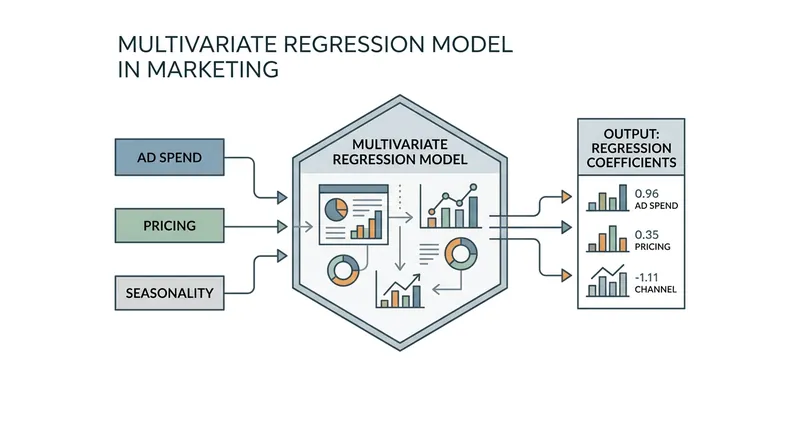 Regression coefficients represent the incremental sales contribution generated by each additional unit of investment.