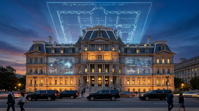 The exterior of the Eisenhower Executive Office Building in Washington D.C. under natural daylight.