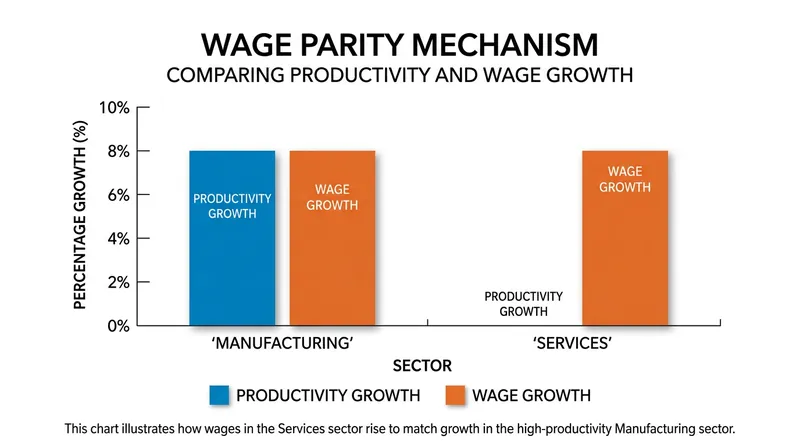 To retain talent, stagnant sectors must match the wage increases generated by progressive sectors.