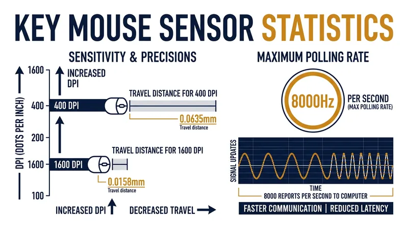 The physical travel distance required to register a coordinate update dictates the sensor's baseline motion latency.