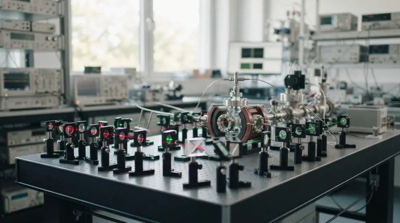 Illustration: Neutral atom platforms are exploring mobile qubits and erasure techniques to make distillation factories more compact.
