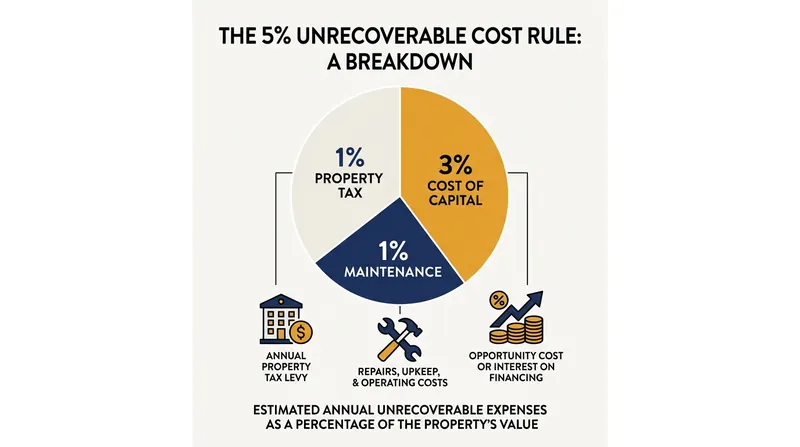 The 5% rule standardizes the unrecoverable costs of homeownership into three predictable categories.