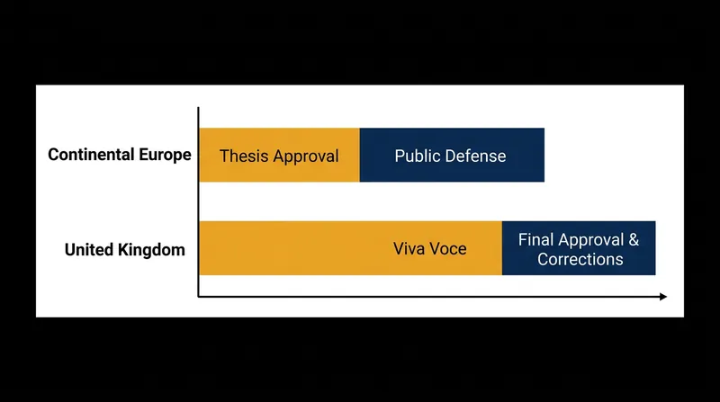 The structural difference lies in when the summative assessment occurs.