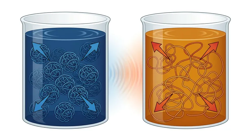 Polymers remain coiled to minimize drag at subzero temperatures, then expand to create internal friction as the oil heats up.
