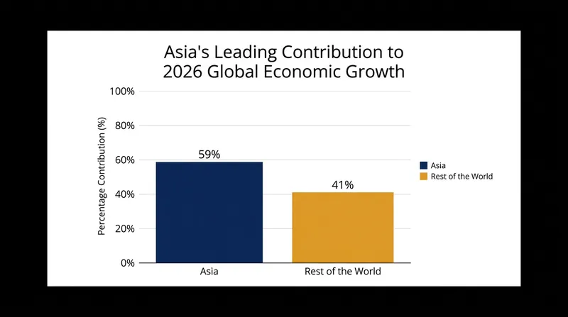Asia is projected to account for 59% of all global economic growth in 2026.