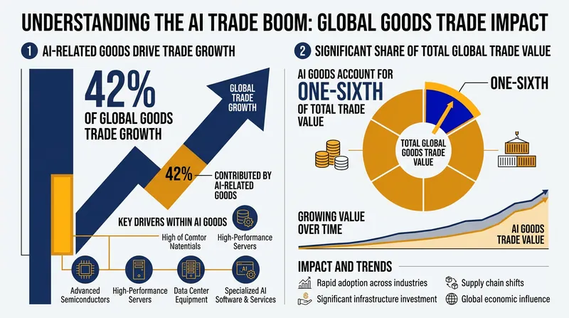 Artificial intelligence infrastructure has become the primary engine of merchandise trade.