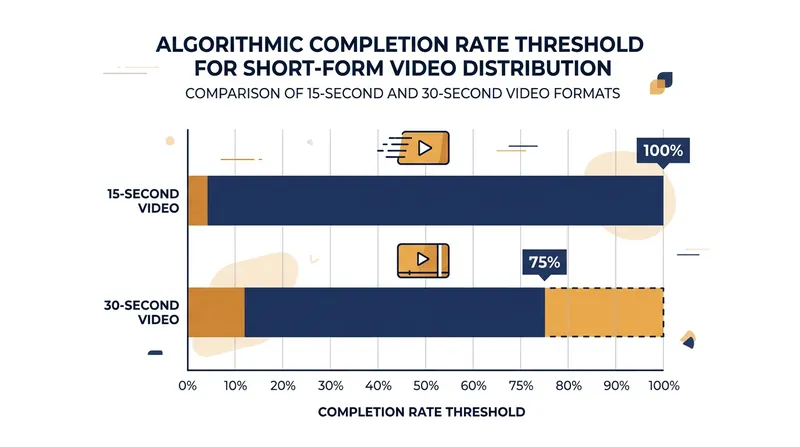 Shorter videos face a much steeper algorithmic hurdle, often requiring perfect retention to achieve organic reach.