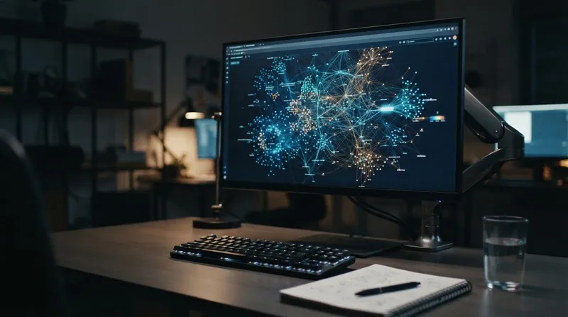 Illustration: The matrix algebra that solves web search is now used to map genetic networks and urban traffic.