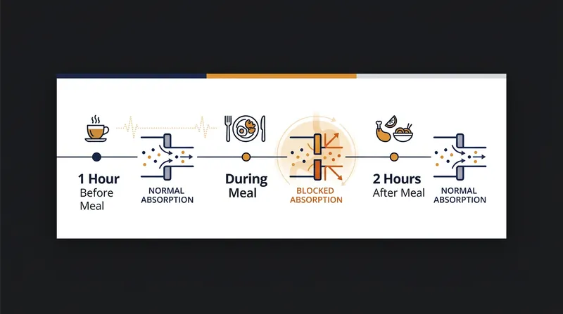 Separating polyphenol-rich beverages from iron-dense meals by at least one to two hours completely bypasses the chelation effect.