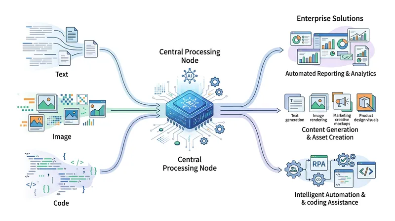 Gemini 4 Argon processes text, images, and code natively without requiring separate translation steps.