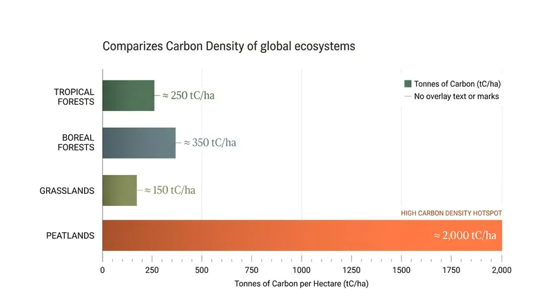When normalized by land area, peatlands represent the most spatially concentrated terrestrial carbon sink on Earth.