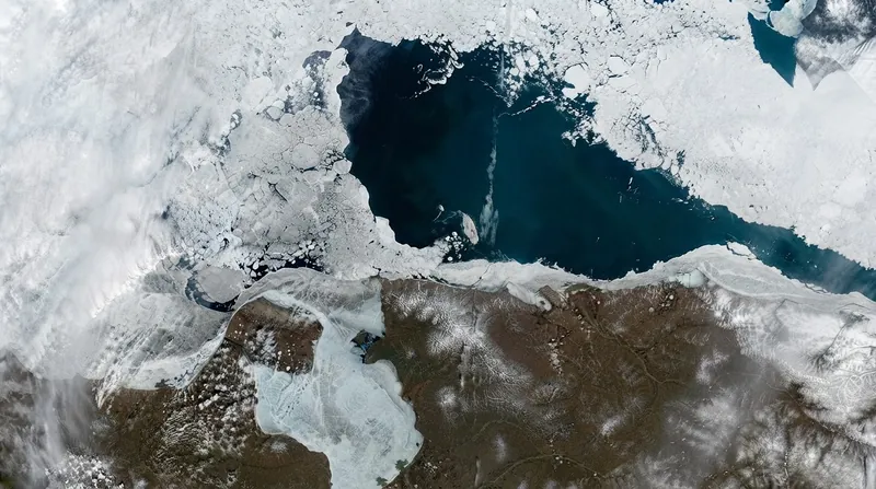 Ice-free regions of the Arctic Ocean in August have warmed by 2.3 degrees Fahrenheit since 1982.