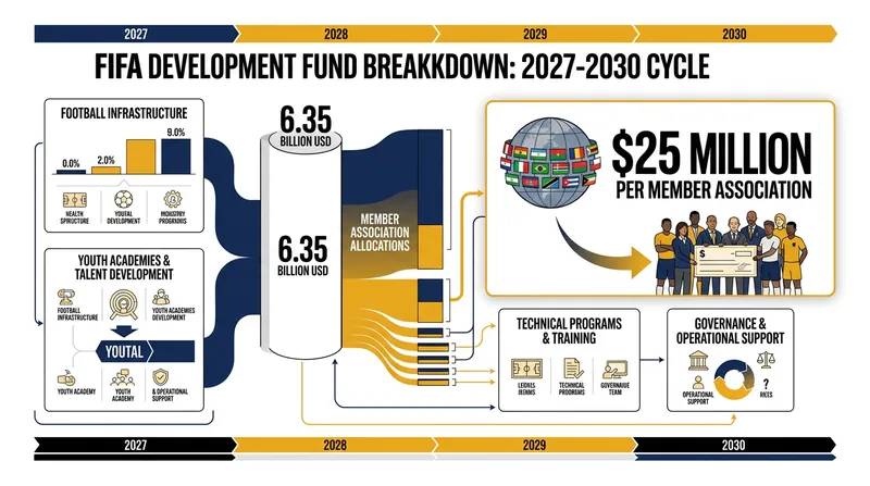 The proposed funding structure guarantees $25 million to each of FIFA's 211 member associations.