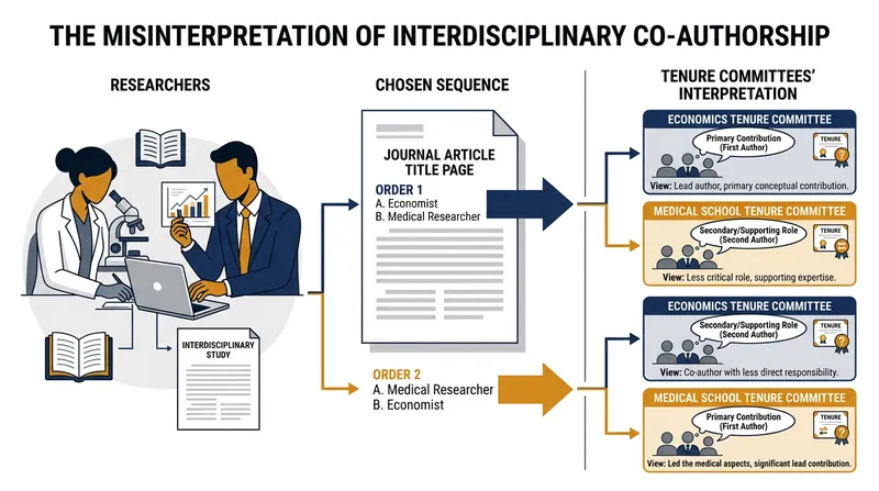 Multidisciplinary teams must navigate conflicting credit systems that can erase a junior researcher's contribution.