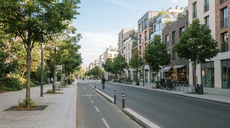 Illustration: Modern planners focus on maximizing access within a 15-minute walk rather than increasing vehicle speeds.