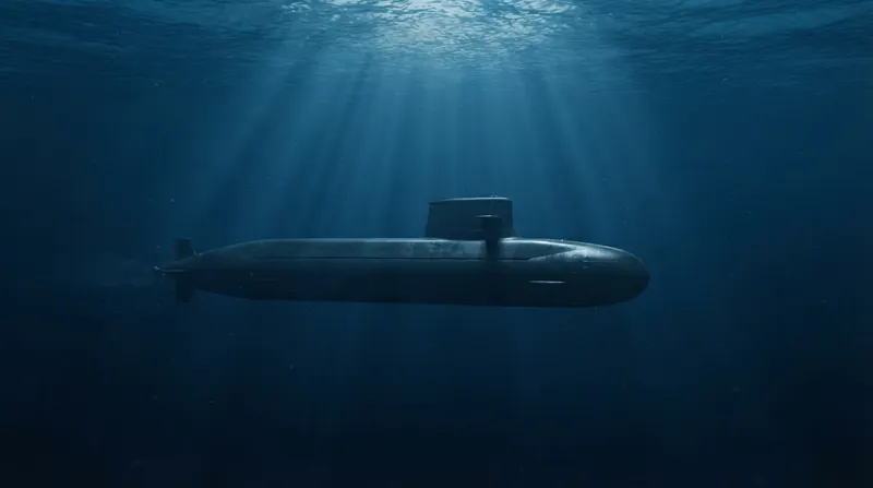Illustration: Submarines rely entirely on Schuler-tuned inertial systems to navigate for months without GPS signals.