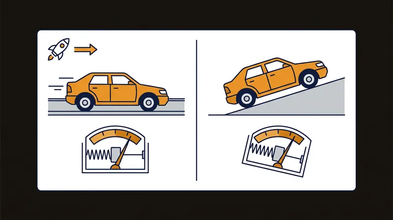 Accelerometers cannot distinguish between forward acceleration and the downward pull of gravity.
