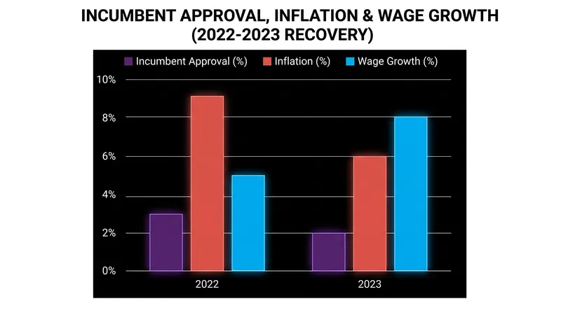 During recent recoveries, incumbent governments absorbed the political penalty for inflation without reaping the rewards of rising wages.