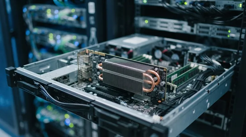 Illustration: The PCIe form factor allows enterprises to deploy frontier AI models using their existing server infrastructure.